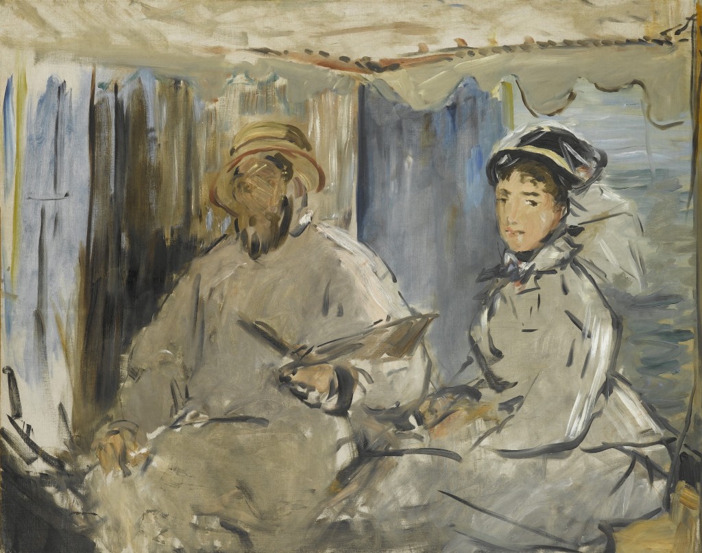 Der Maler Monet in seinem Atelier
